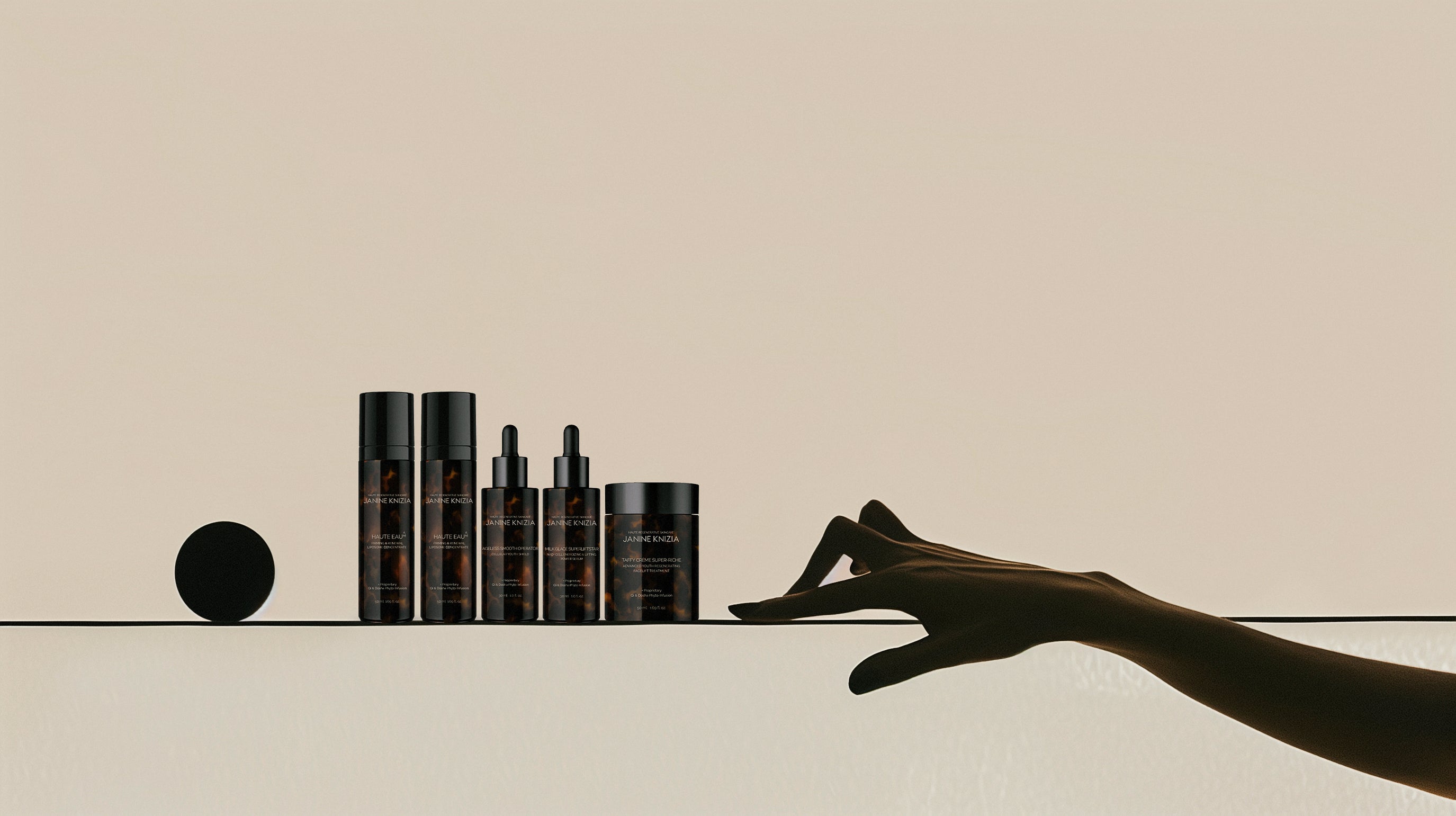 Janine Knizia – Haute Regenerative Skincare is driven by the superior principles of Nature's Grandeur, elevated through groundbreaking scientific innovation, advanced with state-of-the-art biotechnology and empowered by Chronobiology – shortcuts were never taken in the relentless pursuit of superior formulations and visisble results.